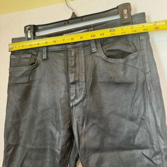 JOE’S Jeans Charlie Coated Silver High Rise Pocket Stretch Zip Denim Leather 29 - Picture 14 of 15